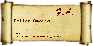 Feller Amadea névjegykártya