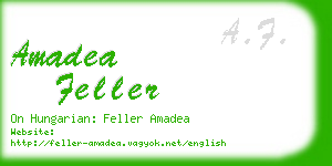 amadea feller business card